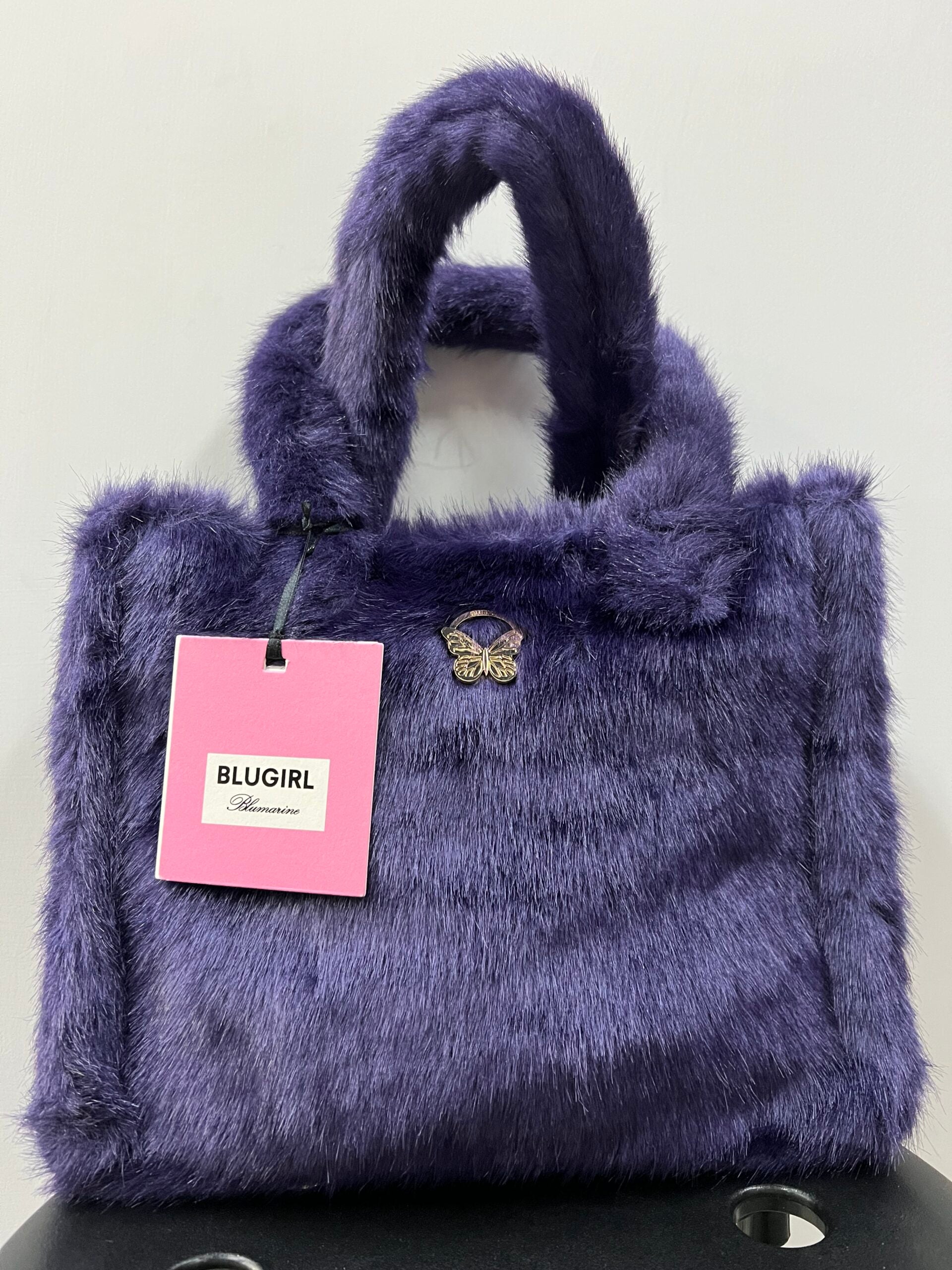 BORSA BLUGIRL X BLUMARINE VIOLA ECOPELLICCIA