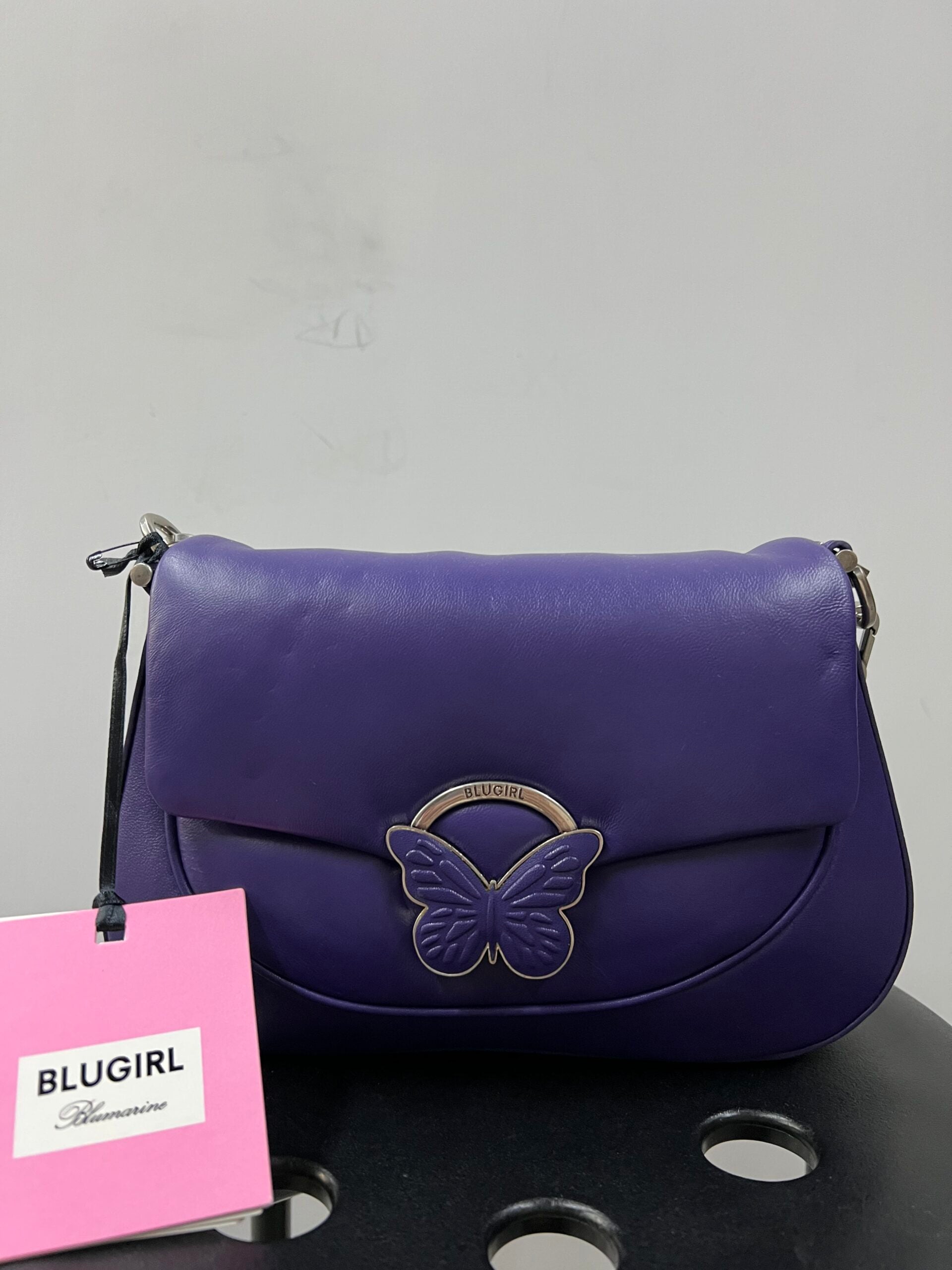 BORSA BLUGIRL X BLUMARINE VIOLA IN PELLE