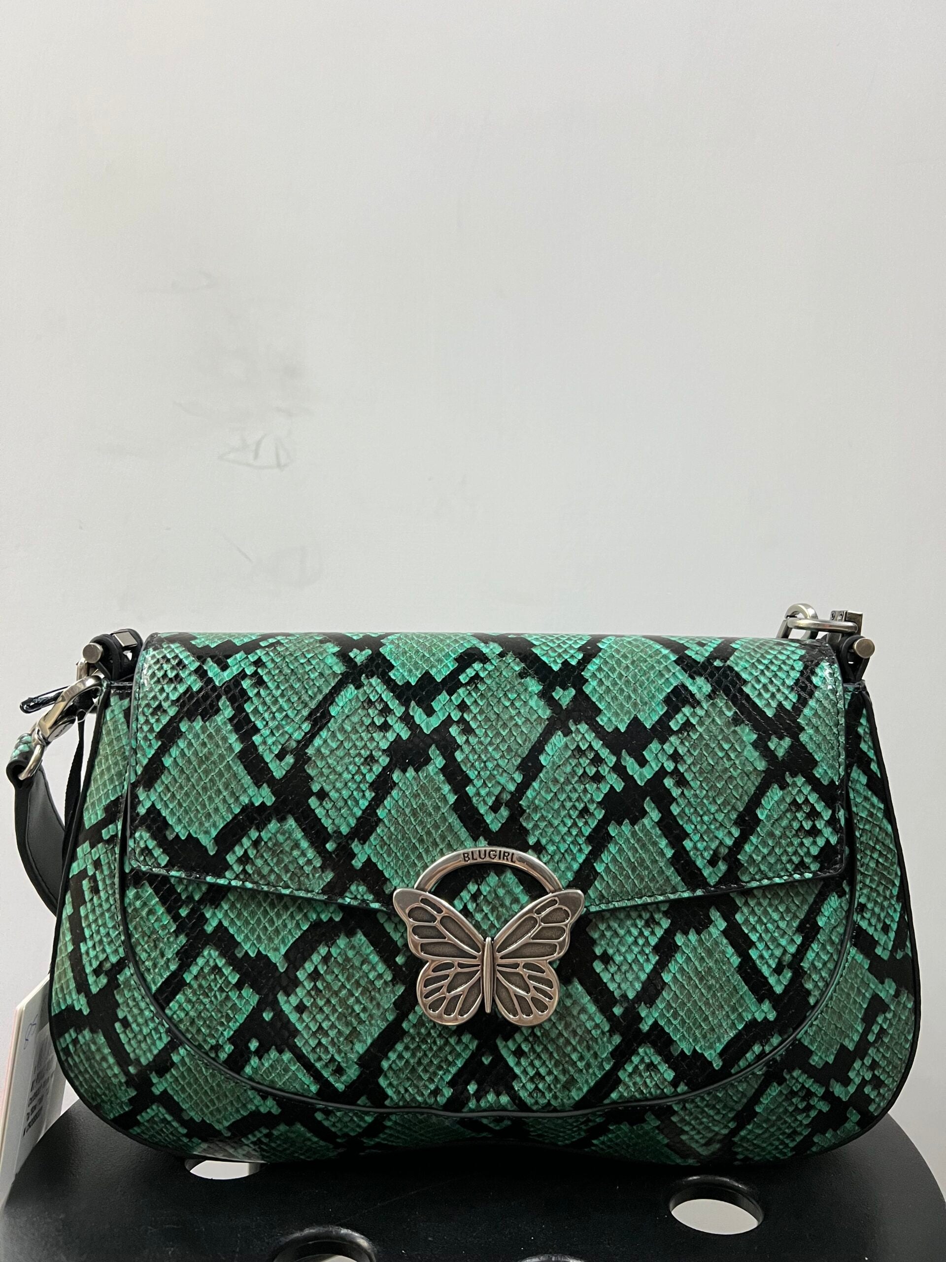 BORSA BLUGIRL X BLUMARINE PITONATA VERDE