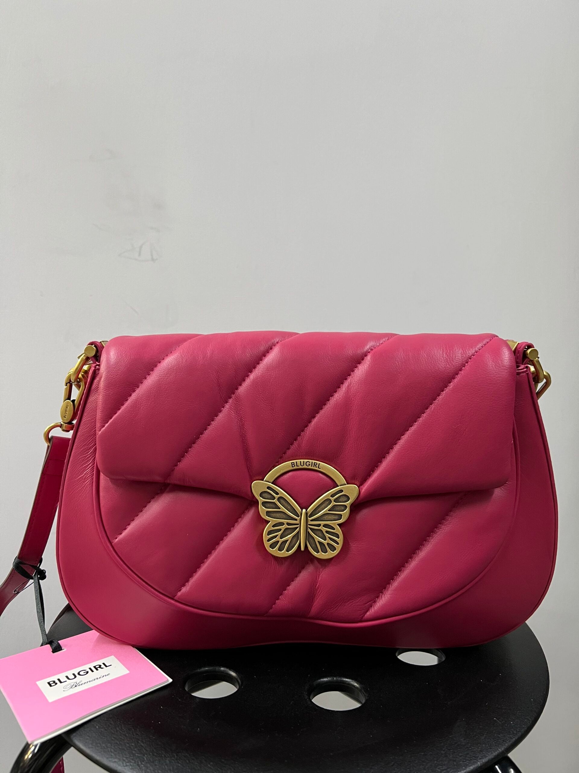 BORSA BLUGIRL X BLUMARINE FUCSIA IN PELLE